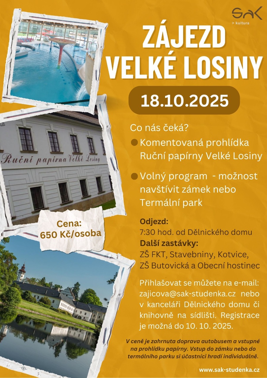Zájezd do Velkých Losin!