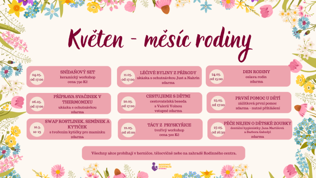 Květen – měsíc rodiny v Rodinném centru Studénka