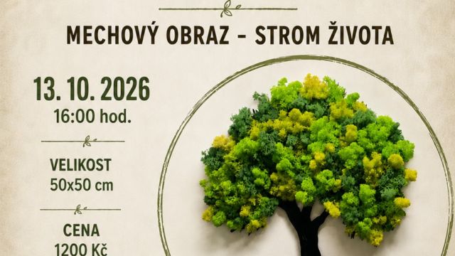 Kreativní workshop - Mechový obraz 